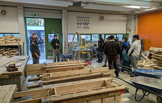 Besuch im Bildungszentrum Bau