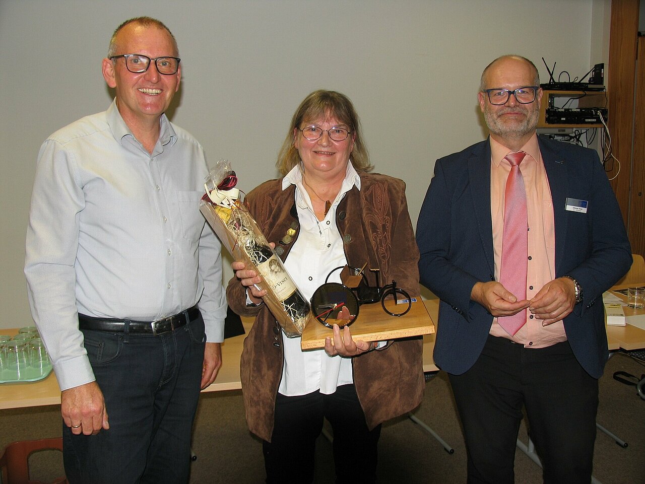 Verabschiedung Christian Roth, Ulrike Weigel, Ottmar Frick (v.l.)