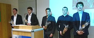 V.l.n.r.: Markus Schmon, Moritz Futterer, Uwe Bücheler, Andreas Quickenstedt, Julian Stöhr